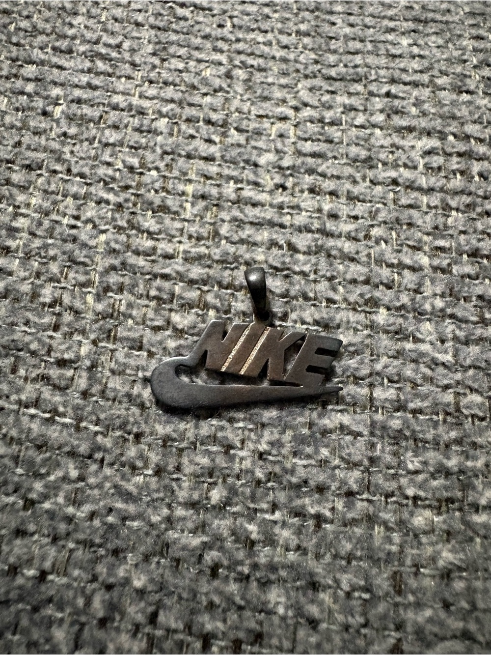 Nike silver 925 Swoosh Logo Pendant - Men's Jewelry